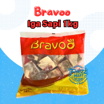 Bravoo Iga Sapi 1kg Daging Tulang Frozen Beku Pontianak