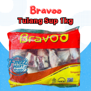 Bravoo Boneless Tulang Sapi Sup 1kg Frozen Beku Pontianak