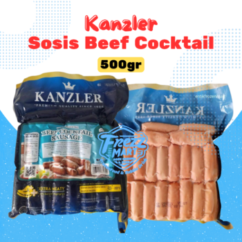 Kanzler Beef Cocktail Sausage 500gr Sosis Sapi Frozen Beku Pontianak.