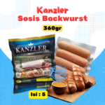 Kanzler Bockwurst Sausage 360gr Sosis Sapi Frozen Beku Pontianak