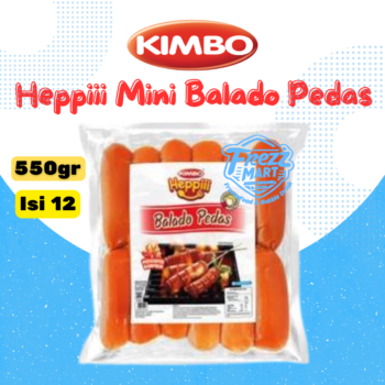 Kimbo Heppiii Mini Balado Pedas 550gr Sosis Sapi Pontianak