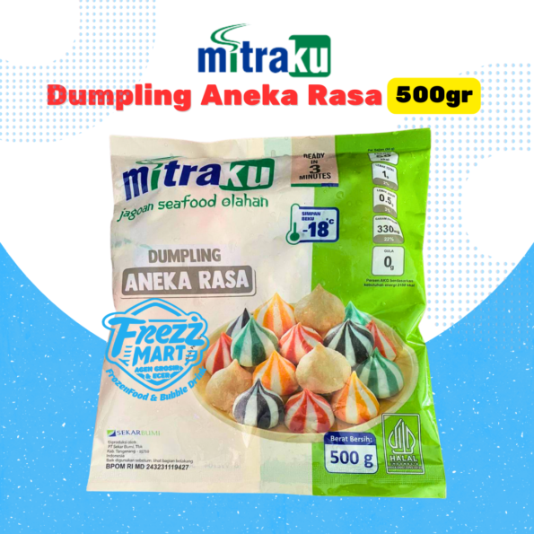 Mitraku Aneka Dumpling 500gr Fish Dumpling Mix Frozen