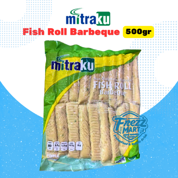 Mitraku Fish Role Barbeque 500gr Ikan Gulung BBQ Frozen.