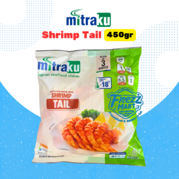 Mitraku Shrimp Tail 450gr Bentuk Ekor Udang Frozen.