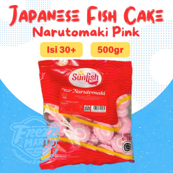 SunFish Narutomaki Pink 500gr Japanese Fish Cake