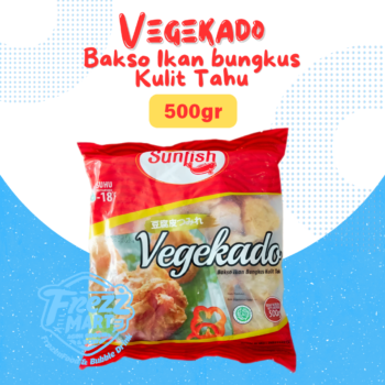 Sunfish Vegekado 500gr Bakso Ikan Bungkus Kulit Tahu